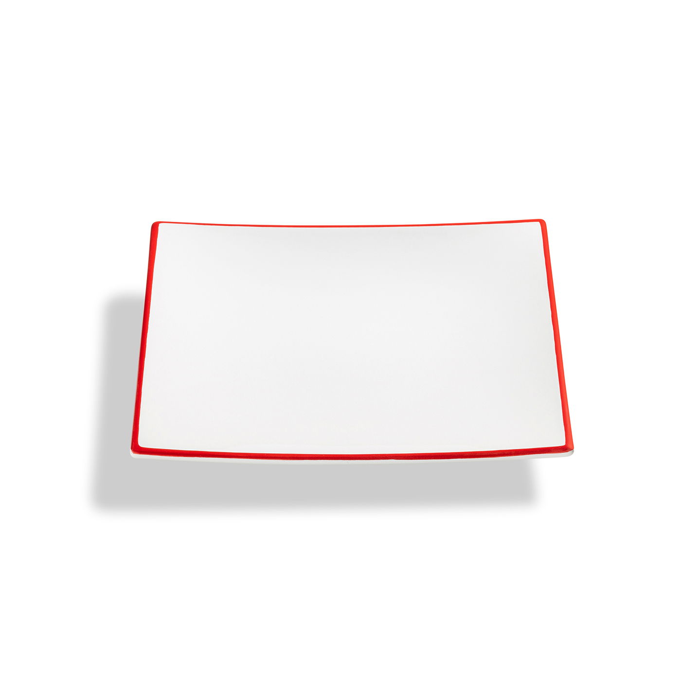 Rim Ruby Red, Dessert Plate (20X20Cm)